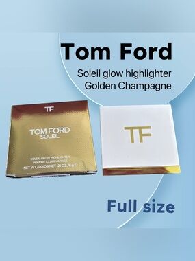 🇺🇸🆕📦NIB TOM FORD |FULL| Long-Wearing Soleil Glow Highlighter Golden champagne